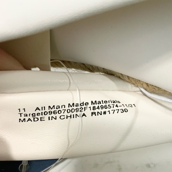 Universal Thread Knotted Off White Espadrille Sandals Memory Foam Slides Size 11 - Picture 3 of 4